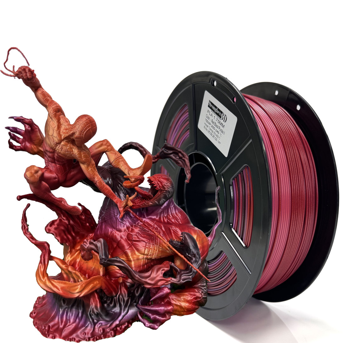 PLA red-black-purple consumable