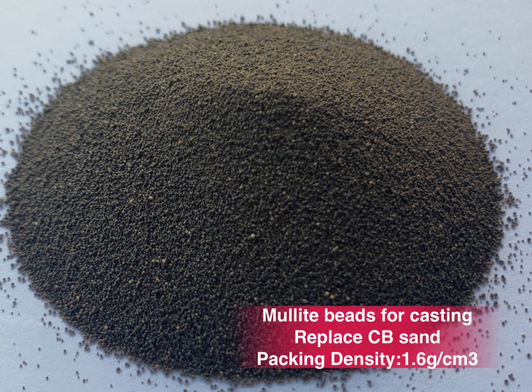 Spherical mullite ceramic sand