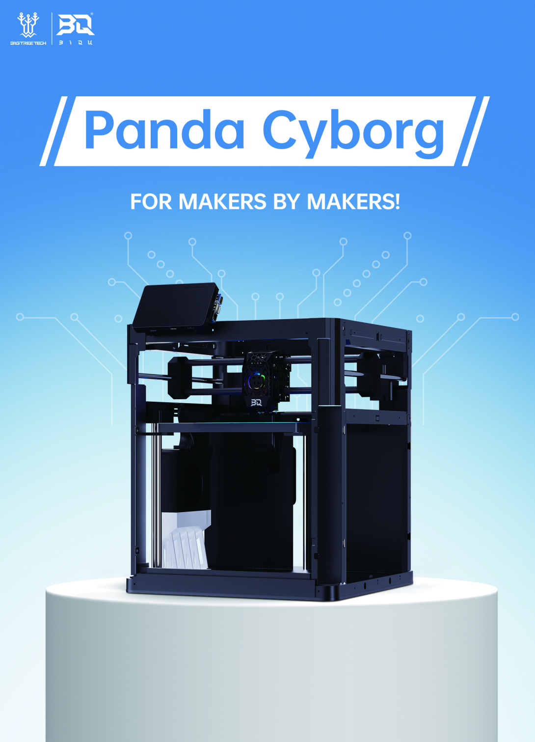 Panda Cyborg - Bambu Lab P-Series Printer Upgrade Modification Kit