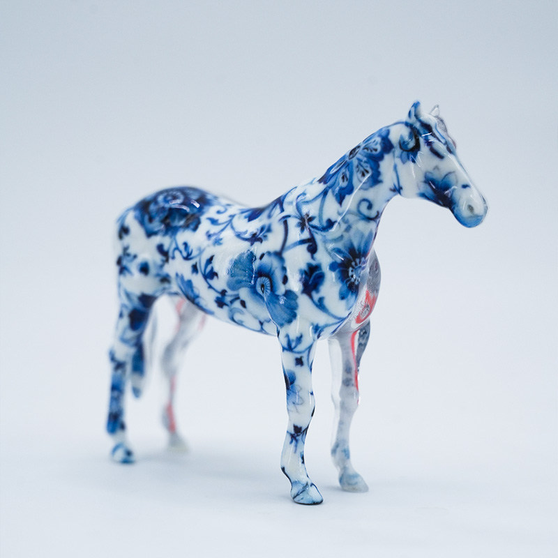 Animal World - Blue and White Porcelain Horse